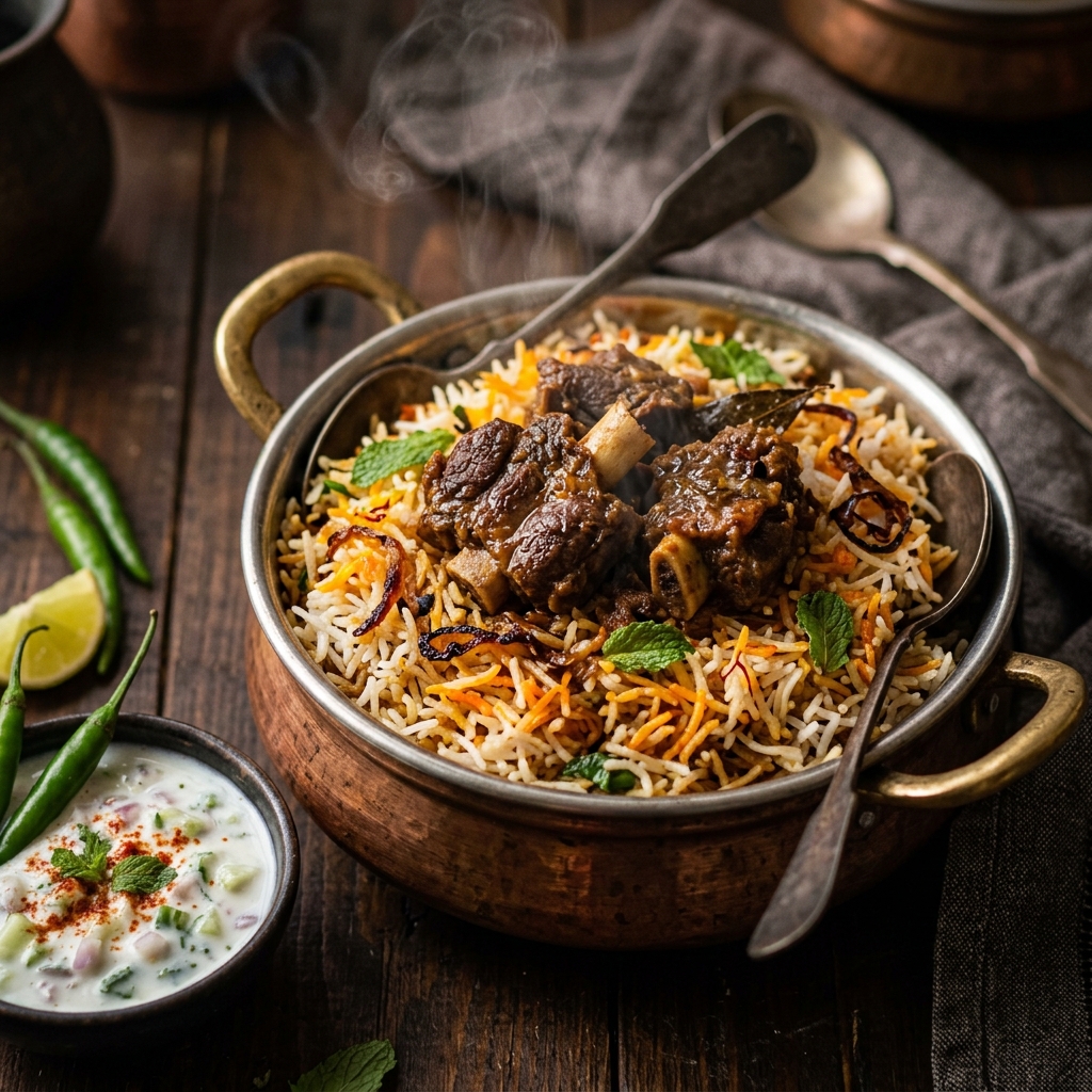 Hyderabadi Mutton Dum Biryani