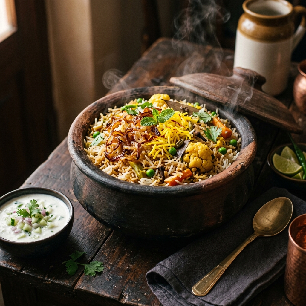 Hyderabadi Veg Dum Biryani